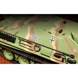 Czołg zdalnie sterowany ASG/IR/dźwięk/dym 1:16 German Jagdpanther niszczyciel czołgów RTR 2.4Ghz - Heng Long 3869-1U